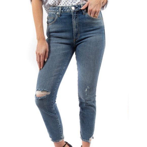 amo high rise stix crop